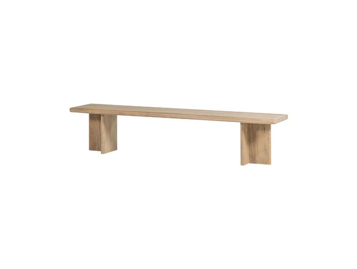 Banc de salle à manger 220x45 cm bois de manguier naturel Ato