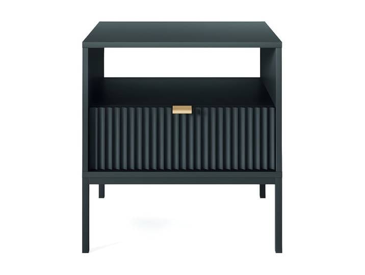 Table de chevet panneau de particule noir