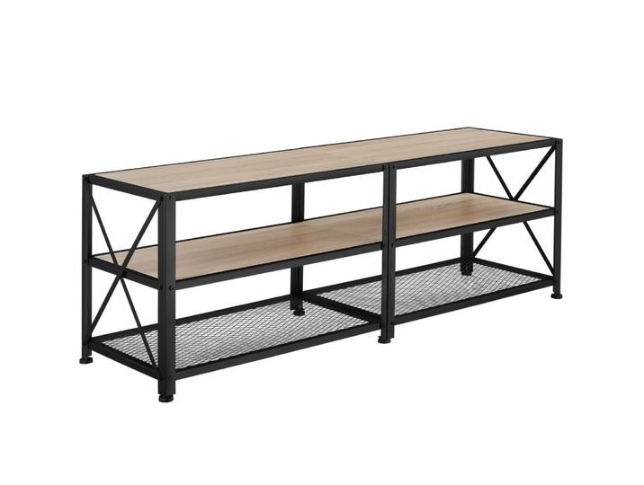 Meuble tv style industriel en panneau aggloméré bois clair