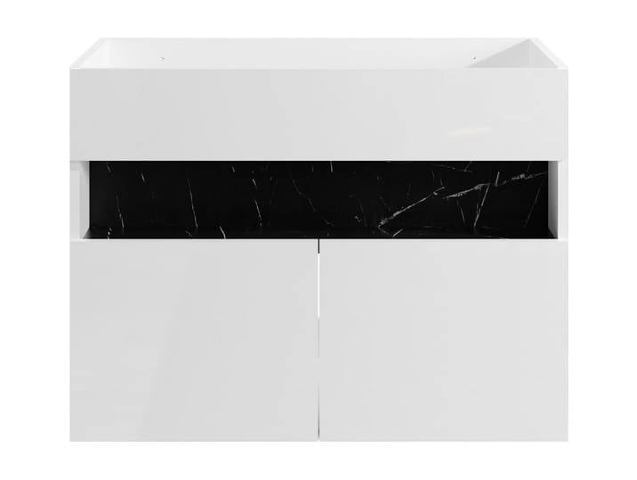 Meuble sous vasque mdf noir