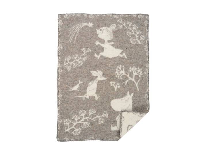 Klippan Yllefabrik Couverture pour enfant Moomin Winterland 65x90 cm Grey