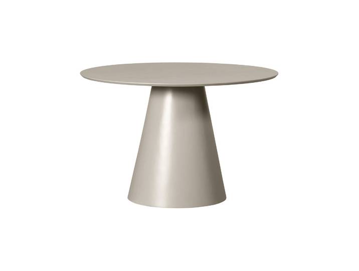 Table à manger Ø120 cm MDF beige antique JORRE
