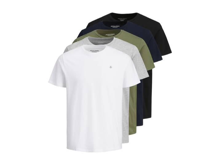 JACK&JONES JORJXJ TEE SS CREW NECK 5PK MP NOOS Coupe classique