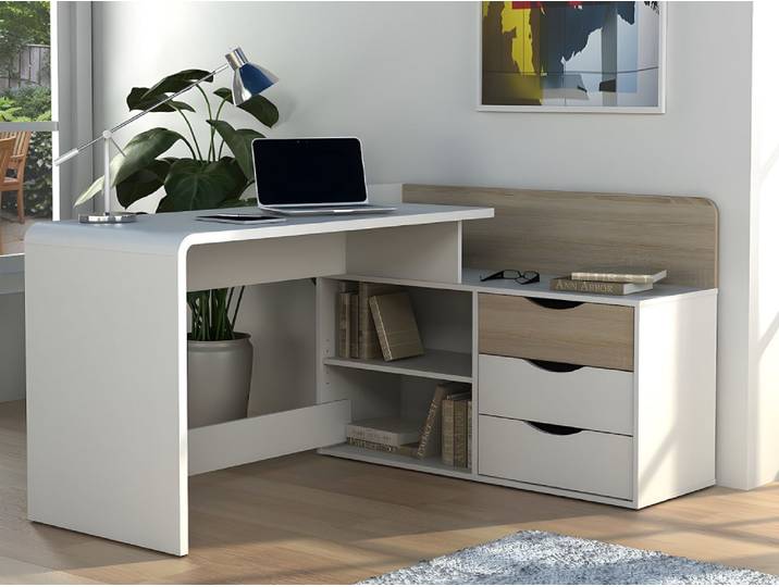 Bureau mdf naturel clair