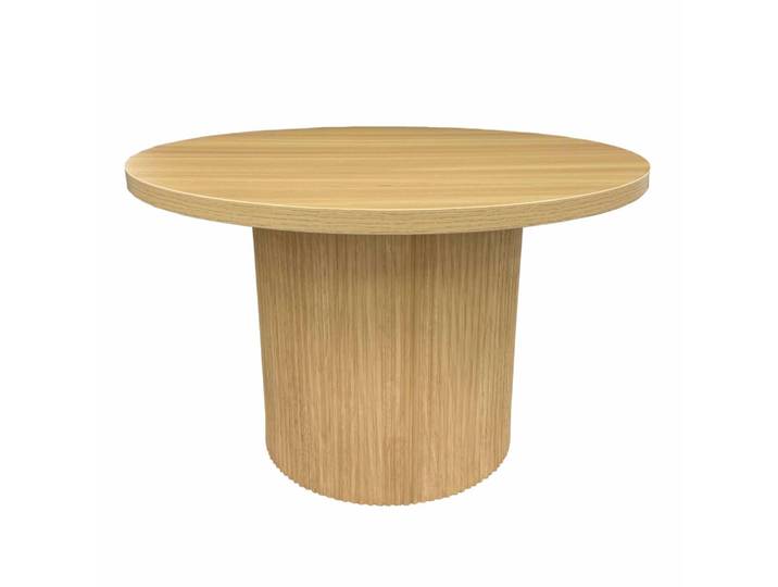 Table basse scandinave ronde 70 cm en bois clair