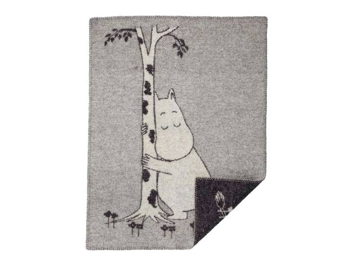 Klippan Yllefabrik Couverture enfant Moomin Tree Hug gris