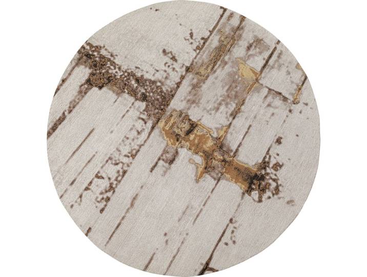 Tapis rond en coton gris d200
