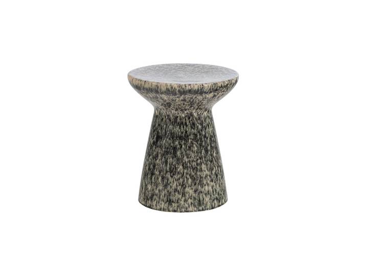 Table d'appoint 43x35 cm Céramique Gris foncé Fleck