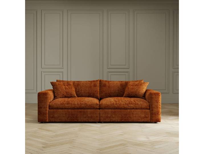 Canapé chill 3 places orange kare design