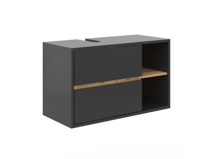 Meuble sous vasque simple 100x60cm, anthracite