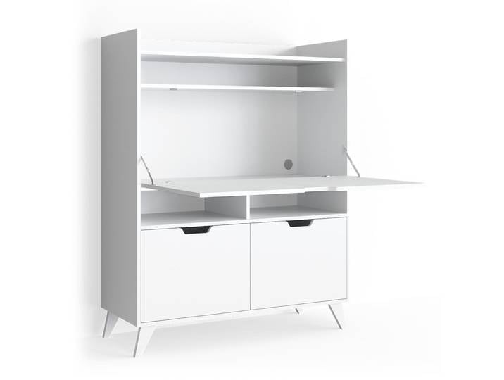 Secrétaire bureau , blanc 110 x 140cm