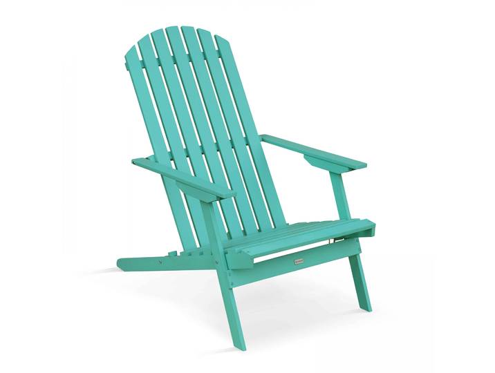 Oviala - Fauteuil relax de jardin en bois d'eucalyptus pliant et inclinable