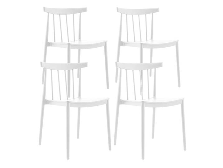 Oviala - Chaises de jardin en plastique ajourées - Lot de 4