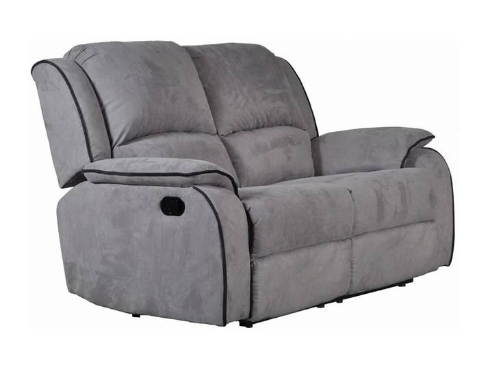 Canapé 2 places relax en microfibre HERNANI - Gris