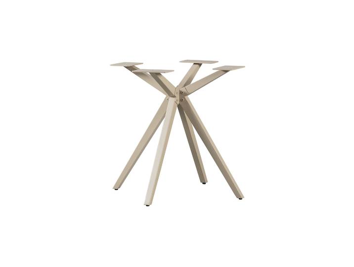 Pied de table Holland croisé Métal Gris Dakar Tablo