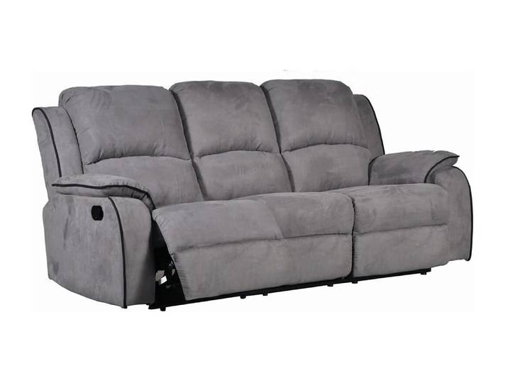 Canapé 3 places relax en microfibre HERNANI - Gris