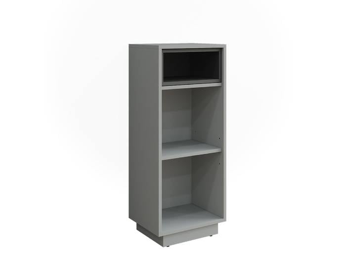 Armoire midischrank avec 3 compartiments gris/anthracite 38x93cm