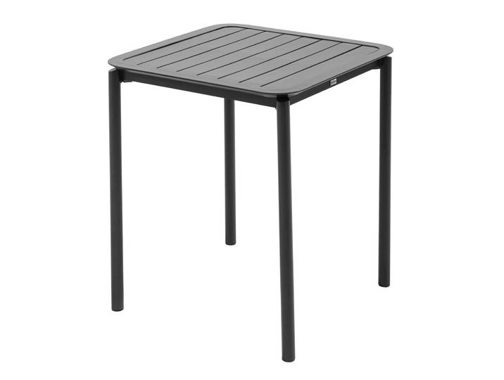 Oviala - Table de jardin carrée en aluminium 4 personnes empilable 70x70 cm