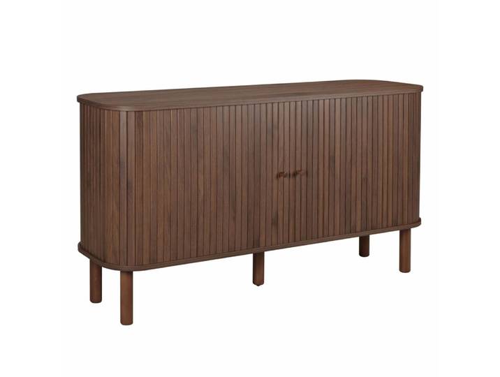 Buffet 2 portes scandinave rectangulaire l140 cm bois foncé