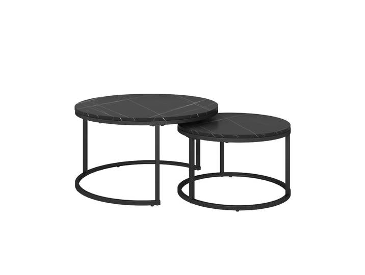 2 pièces, noir 77 x 40cm