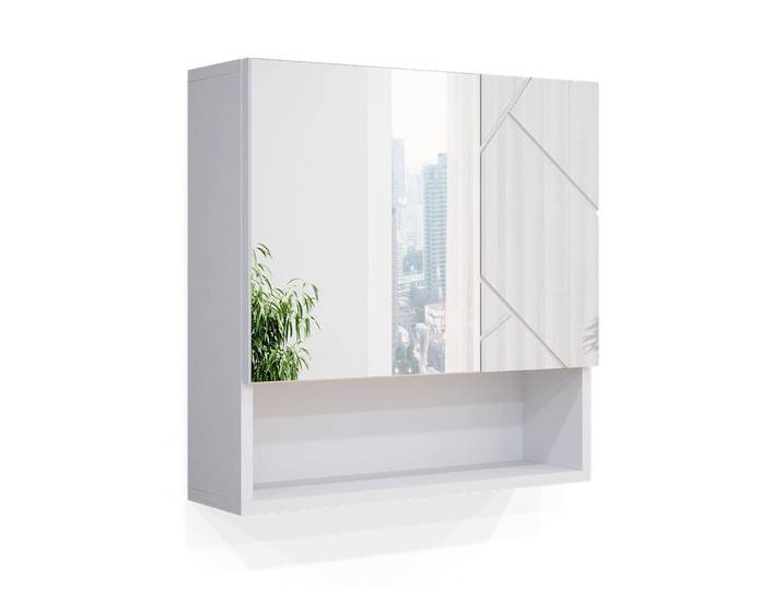 Armoire de toilette, blanche 54 x 55cm