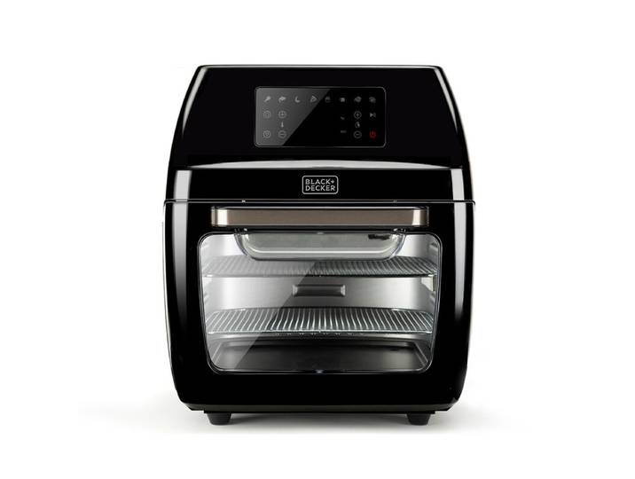 BLACK+DECKER BXAF01200E Four friteuse à air numérique 12 L 1500-1700 W avec tournebroche et commande tactile