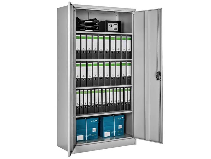 Armoire métallique 5 niveaux - gris, 90 cm