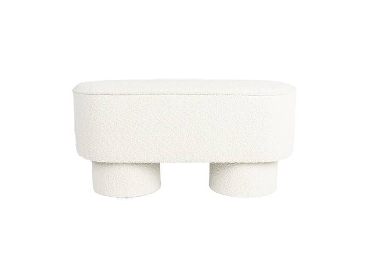 Banc en tissu blanc Marcos