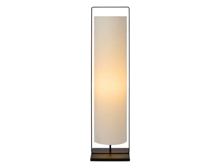 Lampadaire en noir et blanc à lampe en métal de 120 cm