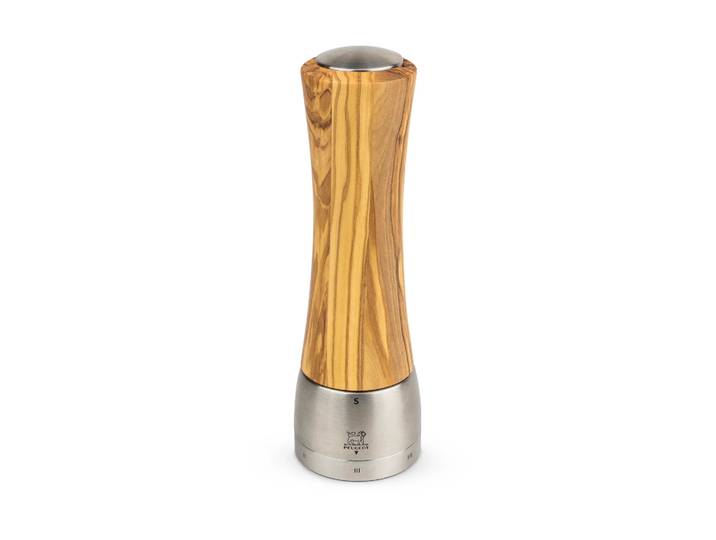 Peugeot Moulin à sel Madras Z 21 cm Olive wood-stainless steel
