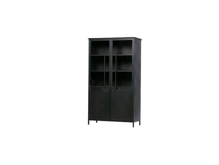 Vitrine 173x99 cm métal noir EXHIBIT