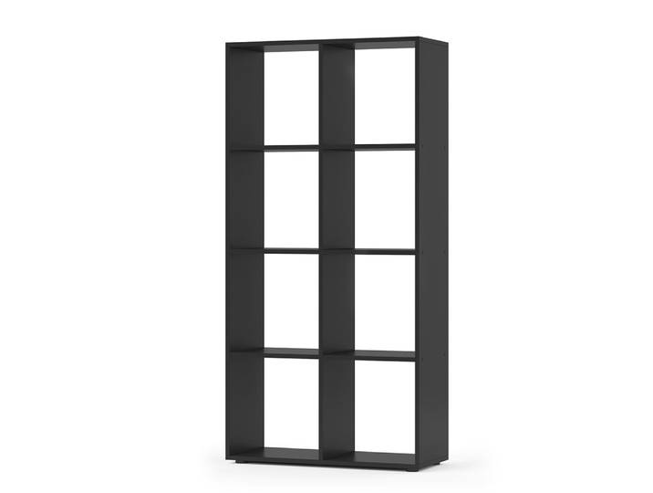 Meuble de rangement cube, noir 143 x 72cm