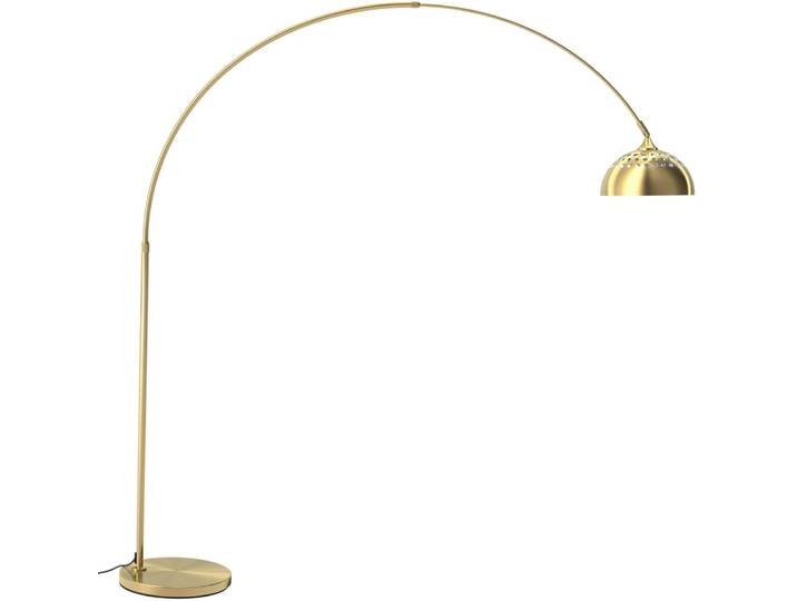 Lampe sur pied en acier laqué époxy 60w réglable en hauteur doré