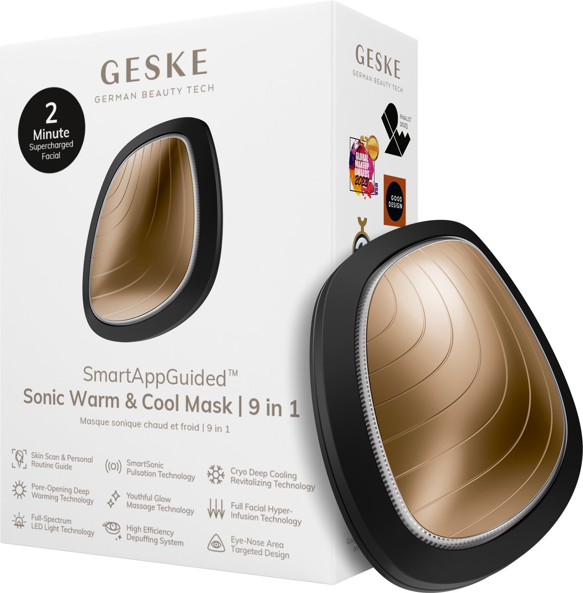 Geske 9 in 1 Sonic Warm & Cool Mask Gray