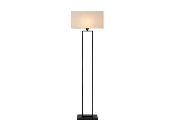Lampadaire en noir et dans une hauteur d'abat-jour blanche 160 cm