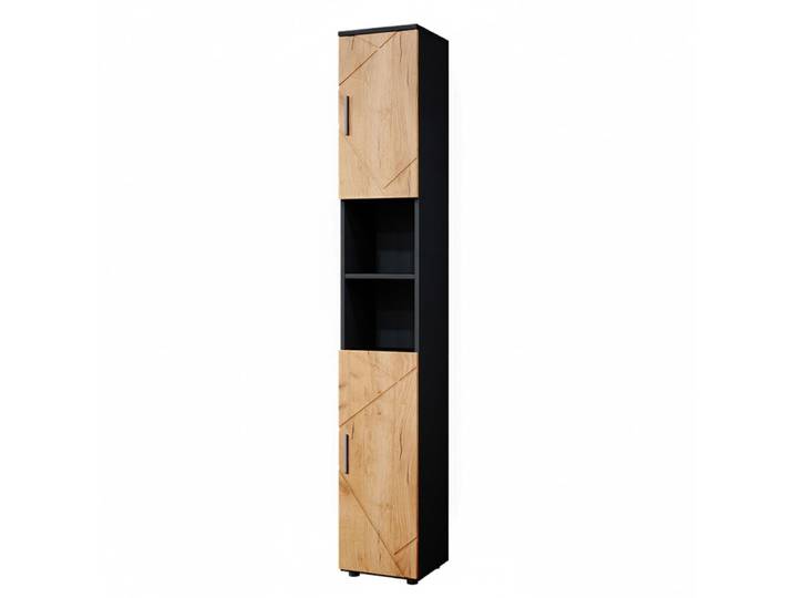 Meuble de rangement de salle de bain 30x192cm, anthracite