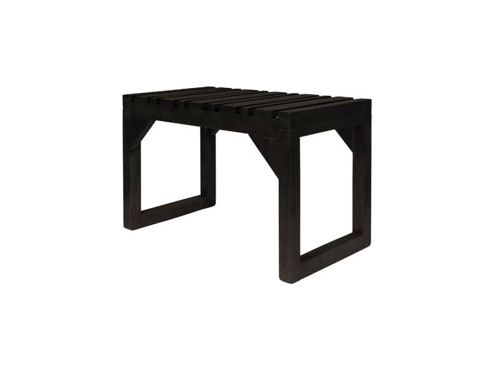 Banc en bois noir Jakub