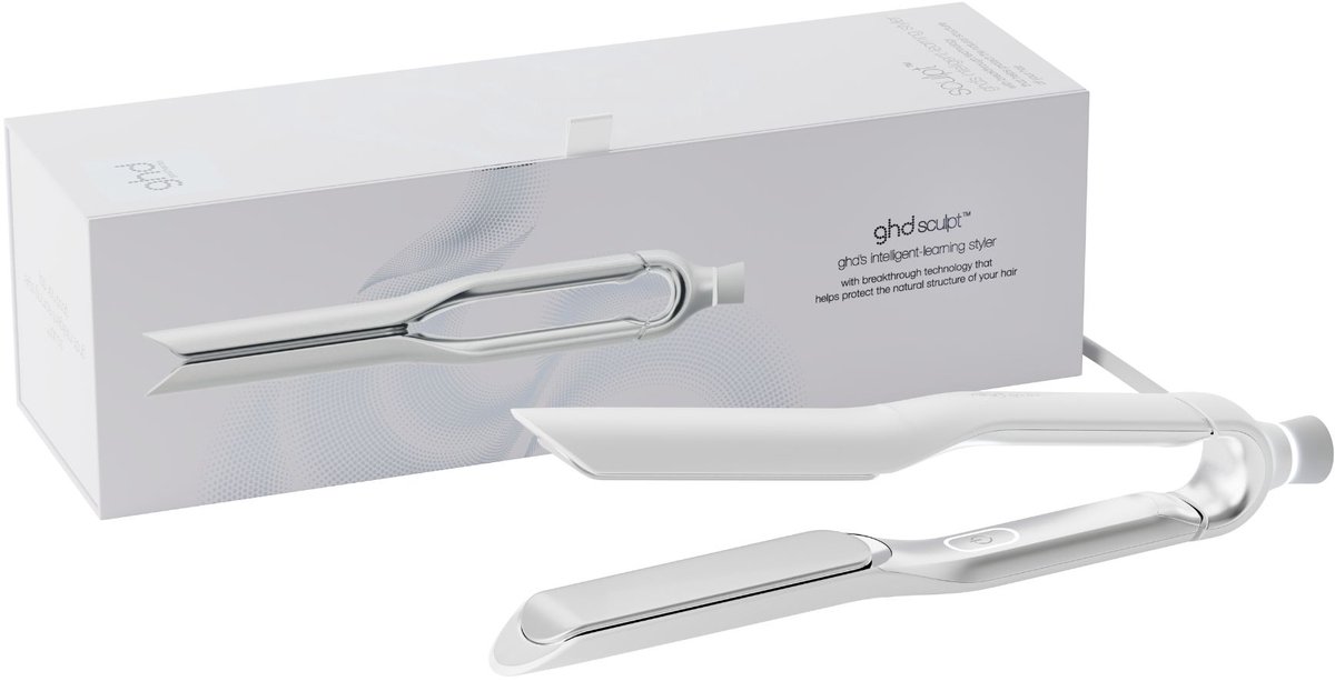 ghd Sculpt Interactive Hair Straightener White