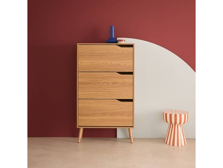 Meuble à chaussures scandinave décor naturel