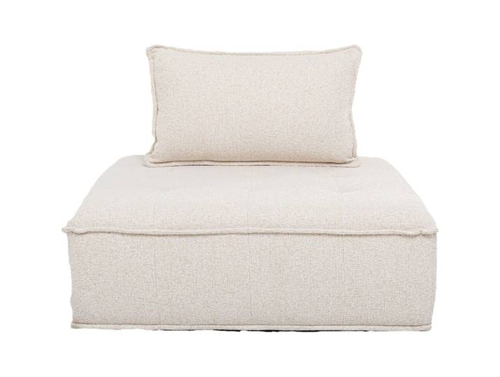 Fauteuil en polyester beige