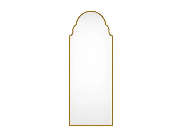 Grand miroir en métal- L. 60 x H. 160 cm - Doré - KARIAN
