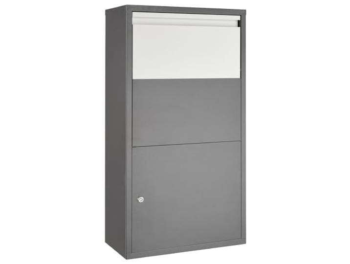 tectake® Boîte aux Lettres avec Compartiment pour Colis\, Boite aux Lettres normalisée résistante avec avec clapet de sécurité\, Livraison 24h Possible\, Fixation aux Mur - 44 x 22 x 82 cm