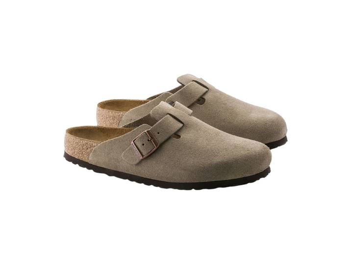 Birkenstock Sabots Boston Femme, Taupe
