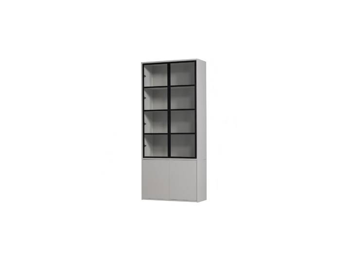 Vitrine 4 portes Pin Mist Basic