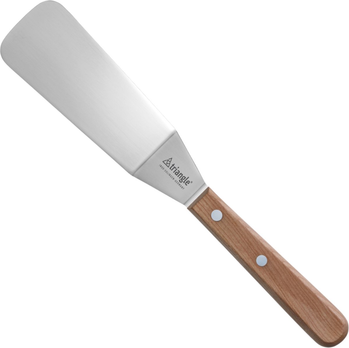 triangle Classic Wood Palette 12 cm schmal - gewinkelt - Edelstahl - Griff Kirschbaum