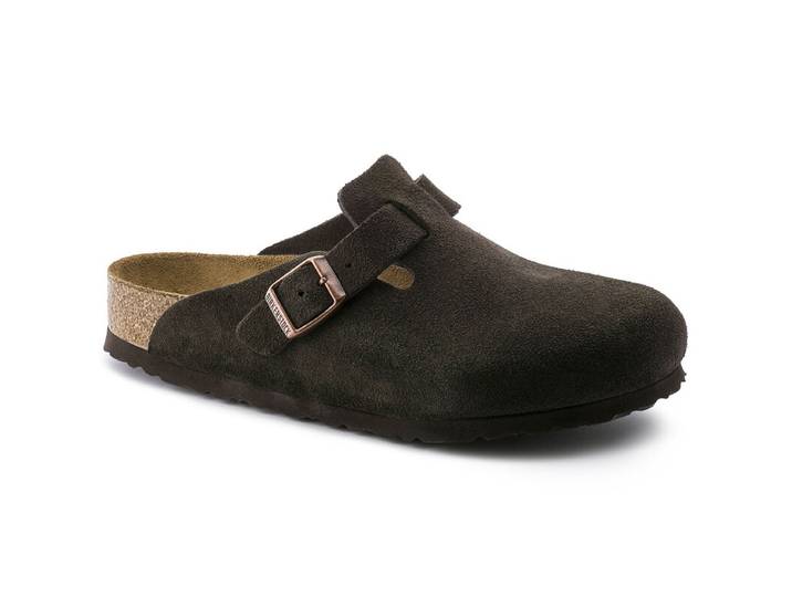 Birkenstock Boston Cuir d'agneau (Regular) Mocca