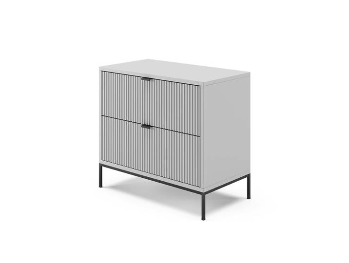Table de chevet, gris 66 x 60cm