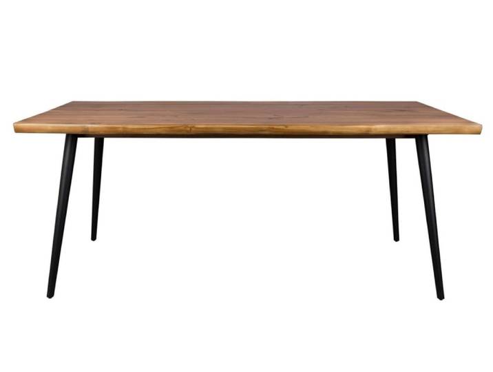 Table de repas en bois et acier Noyer L200