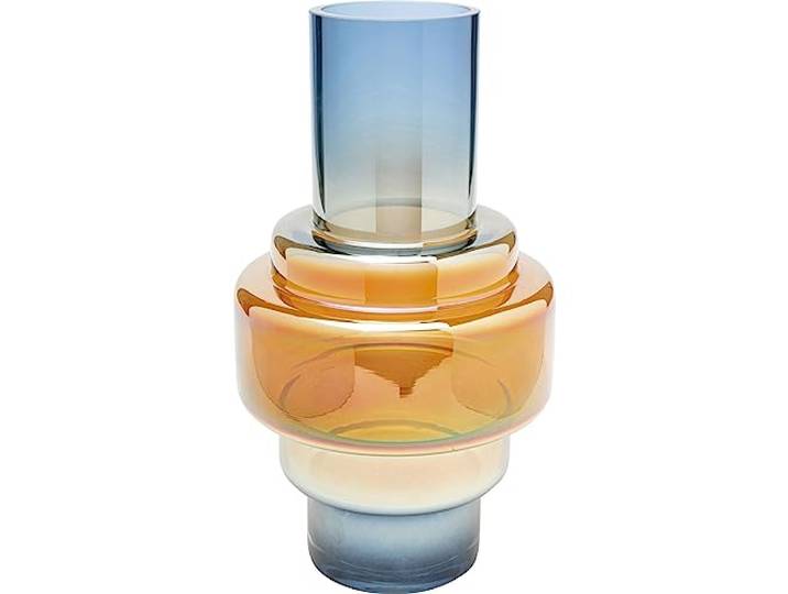 Kare Phenom Multi Vase décoratif pour Fleurs Orange/Bleu 35 cm