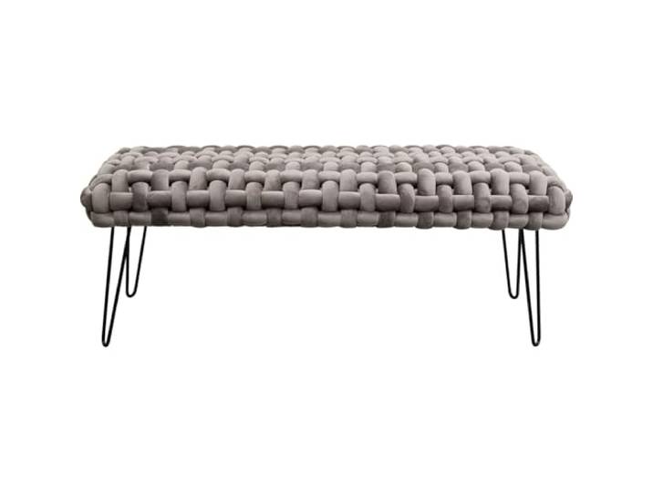 Banc Weave velours gris Kare Design